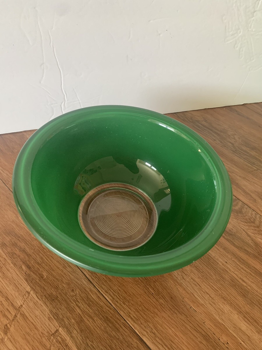 Vintage PYREX 322 Green Clear Bottom Nesting Bowl | eBay
