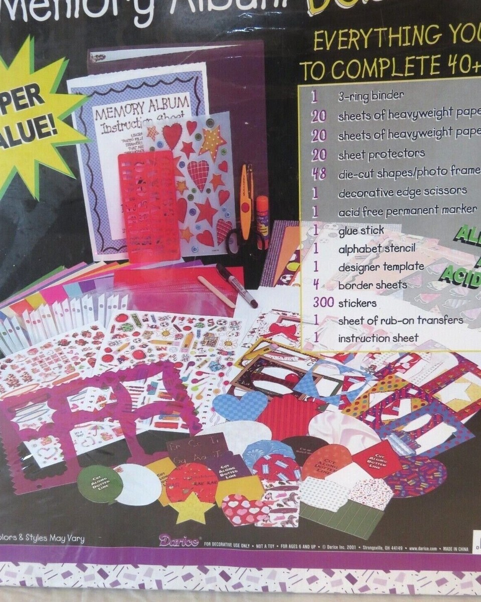 Memory Album Deluxe Kit Darice Scrapbook Creative Crafting | eBay