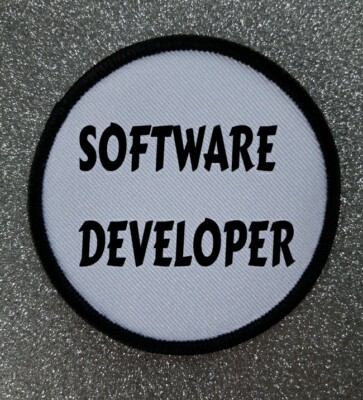 3'' Softwareentwickler Sublimation Bügeln/Aufnähen Patch Abzeichen Arbeit Beruf 