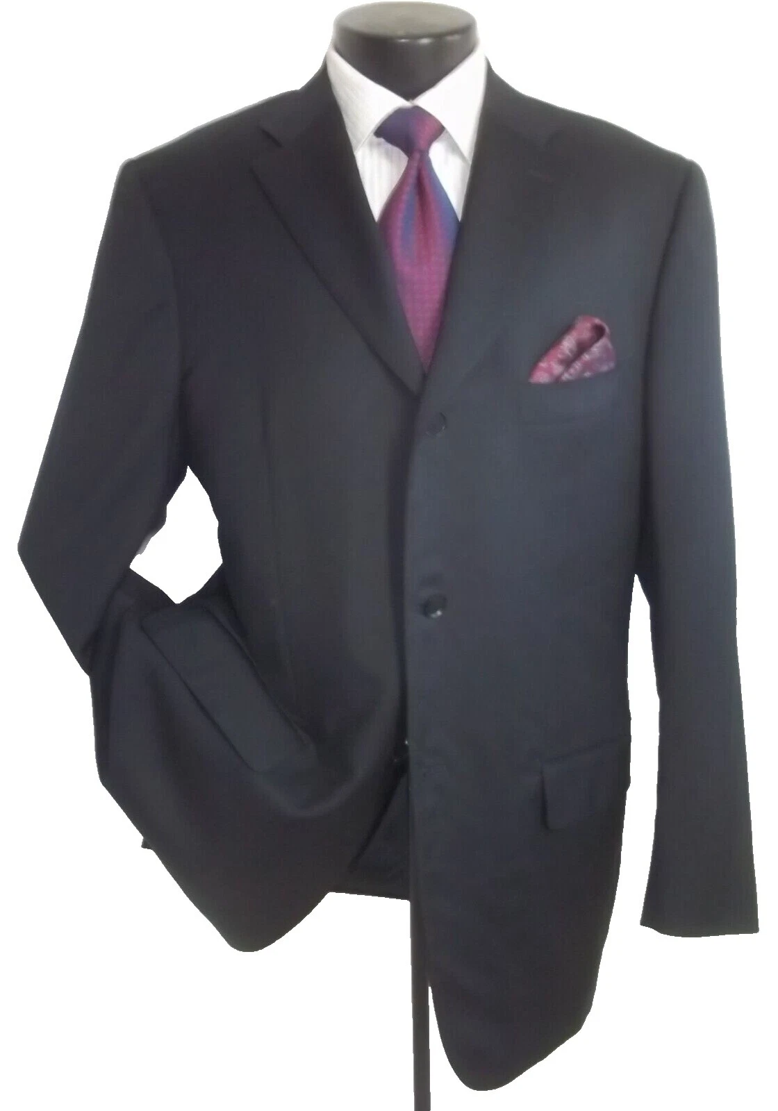 Isaia Negro abrigos, chaquetas y chalecos para hombres