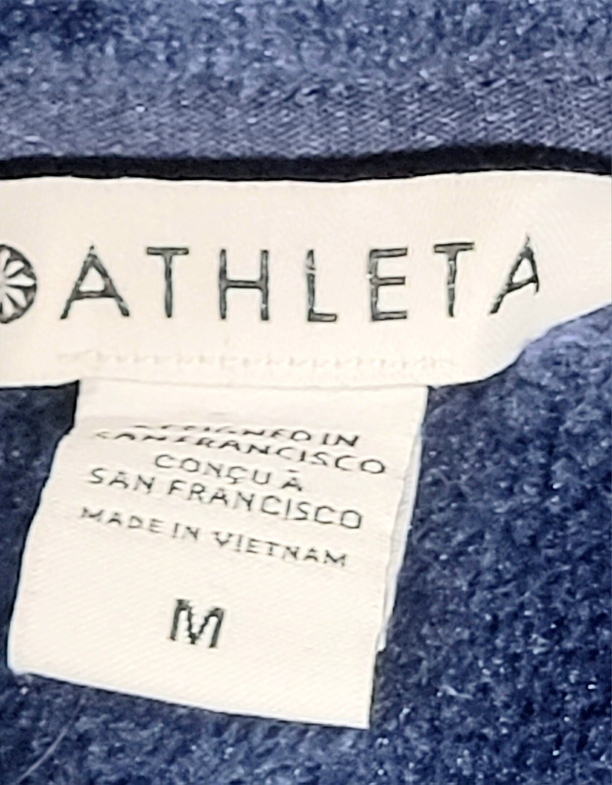 ATHLETA Blue Fleece Pullover Jacket Medium - image 3
