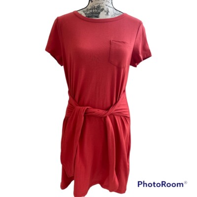 Rebecca Minkoff Mar Knit T-shirt Dress Terracotta Small S New | eBay