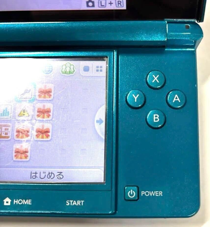 Nintendo 3DS Handheld System Aqua Blue Game Console only Used