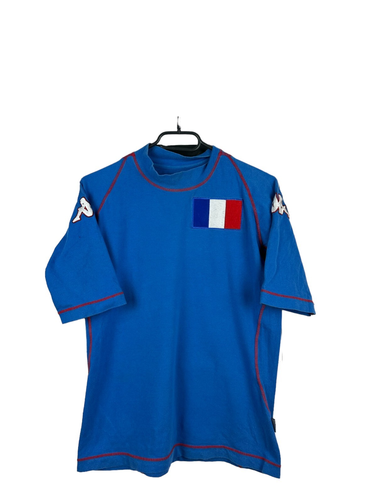 Vintage France Kappa Soccer Football Shirt Jersey Mens Blue Trikot Size S