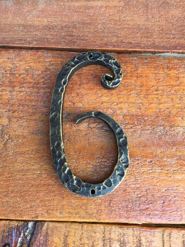 Handgeschmiedete Zahlen Adresse Zeichen Charms Aufnäher - Bild 3 von 10