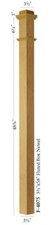 F-4075 Red Oak Fluted 4075 Box Newel Post 3.5...