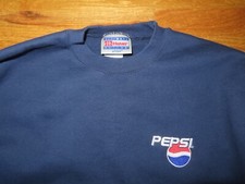 Vintage Ultimate Hanes Label - PEPSi Logo Embroidered LG Sweatshirt