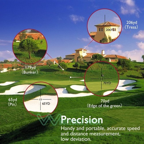 Digital Golf Scope Range Finder 1000 Yard Measure Distance Rangefinder Monocular - Picture 9 of 20