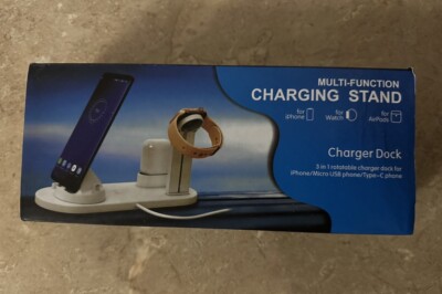 Wireless Charger iPhone Charging Station: 3 in 1 Charger Stand Multiple Devices