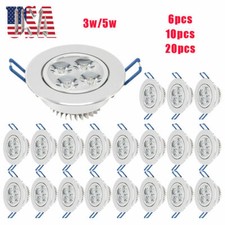 10/20Pcs Dimmable LED Downlight 3W/5W Recessed Home Decoration Ceiling Light