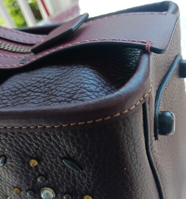 Coach 1941 Rogue 30 Oxblood 12164 Rivet Triple Compartment