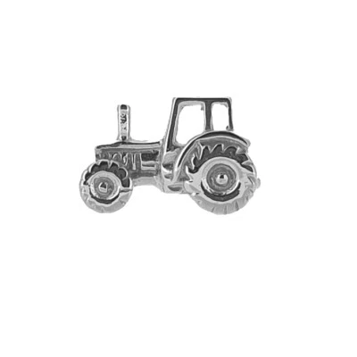 1 orecchino singolo trattore uomo/uomo trattore vero argento 925