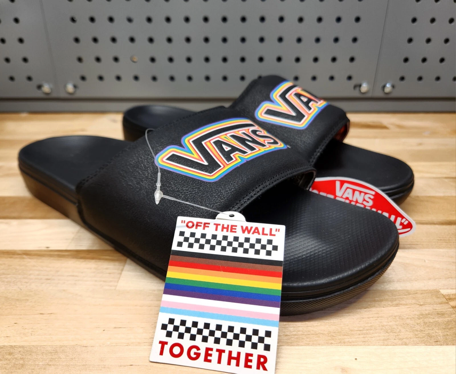 Vans ""Together"" nero unisex La Costa diapositive taglia 13