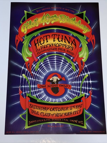 Affiche de concert originale thon chaud Yale University Club New York Randy Tuten - Photo 1/2