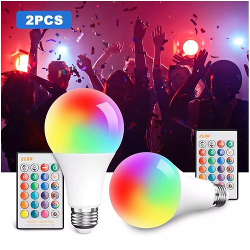 4 PACK RGBW LED Light Bulb Color Changing Dimmable Lamp With Remote Control - Picture 11 of 14