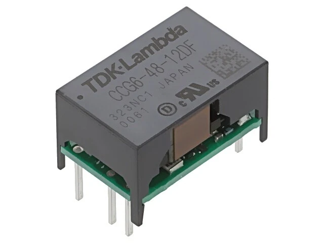 CCG6-48-12DF Wandler: DC/DC 6W UEing: 18-76VDC UAusg: 12VDC UAusg2: -12VDC TDK-L - Bild 1 von 1