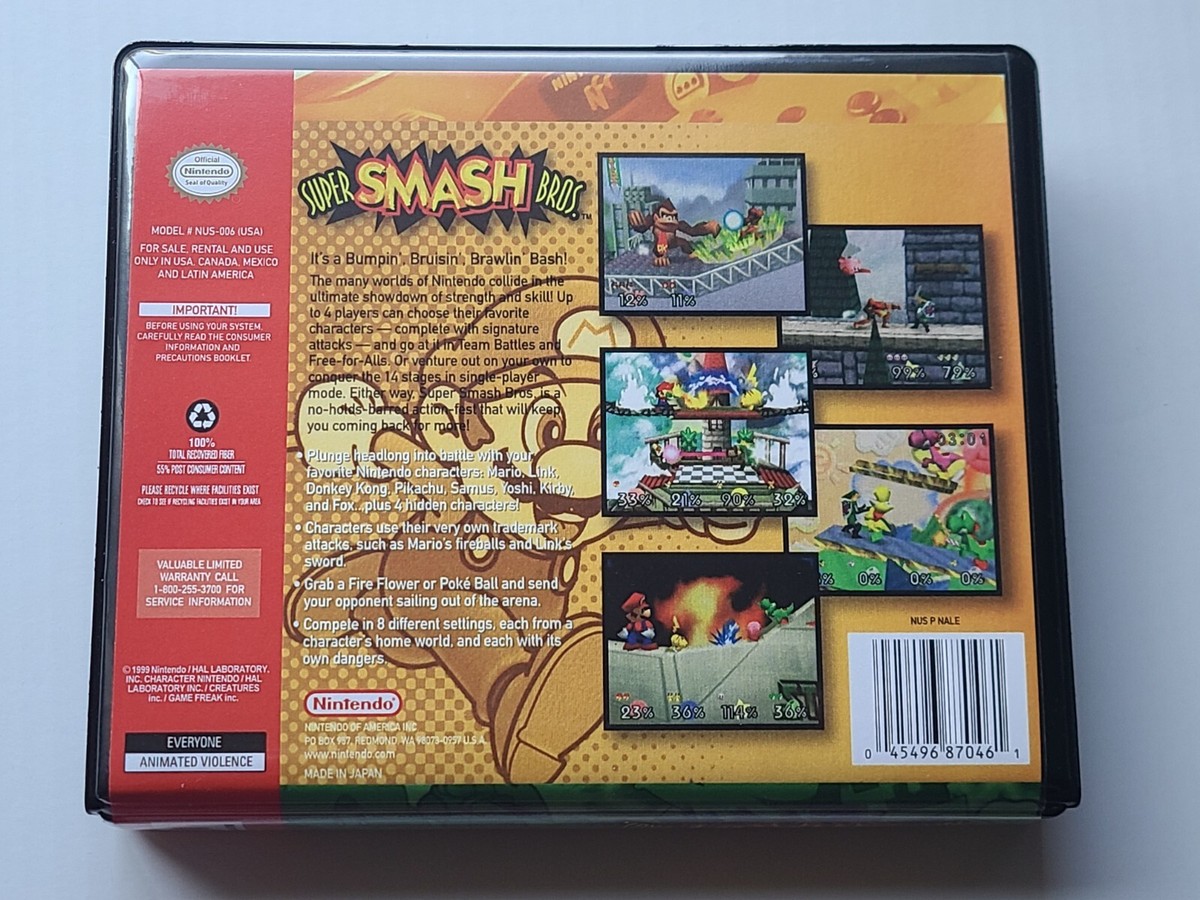 Buy Super Smash Bros. (Nintendo 64, 1999) online | eBay