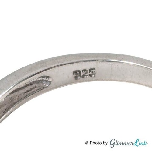Anillo Esse de cristal de circonita cúbica de plata de ley 925 talla 8,25 - Imagen 9 de 10