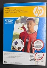 HP Advanced Photo Paper Glossy 4" x 6" 10 x 15 cm 100 ct. WITH TAB