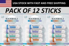 New Nasal Stick Pack OF 12 Enhance Breathing + Boost Focus Breathe Vapor HANBOLI