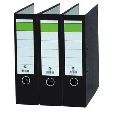 NO NAME 20 ORDNER A4 8cm schwarzWolkenmarmor Briefordner Aktenordner Schlitzordner