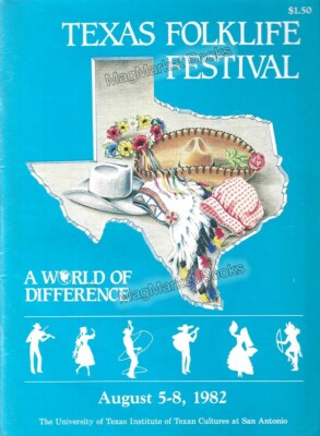 AMERICA · TEXAS FOLKLORE FESTIVAL 1982 PROGRAMME · AMERICANA