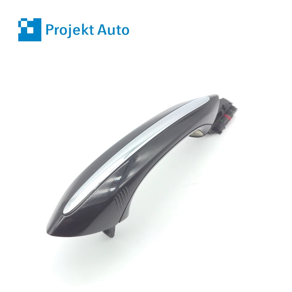 09-19 OEM BMW mango trasero izquierdo confort acceso 668 negro 2 7231933 F01 F02 F04 Foto 3 de 4