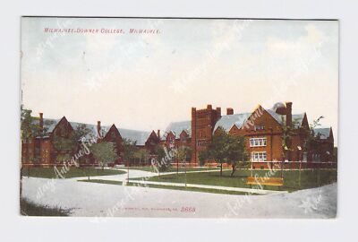 PPC Postcard WI Wisconsin Milwaukee Downer College Exterior Street View
