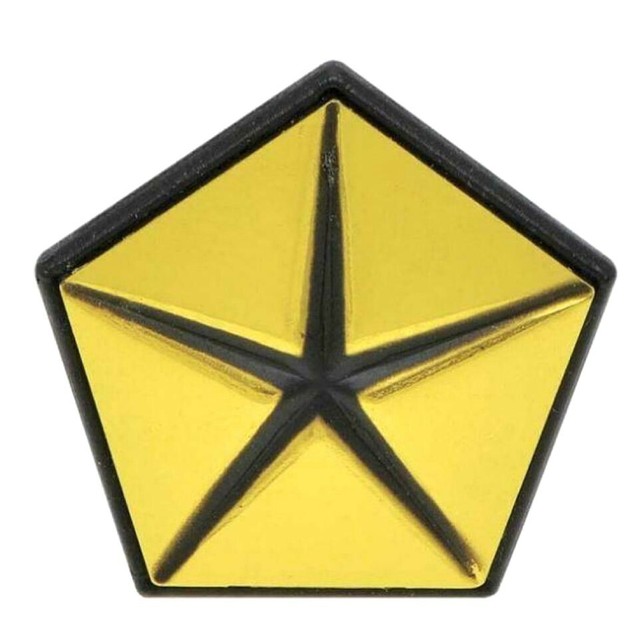 MOPAR Pentastar Emblem Chrysler 1962-1975 Gold Fender Badge Dodge Penta
