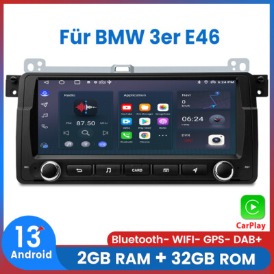 8'' Carplay Android13 Autoradio Für BMW E46 3er 1998-2006 GPS NAVI BT RDS FM DAB+