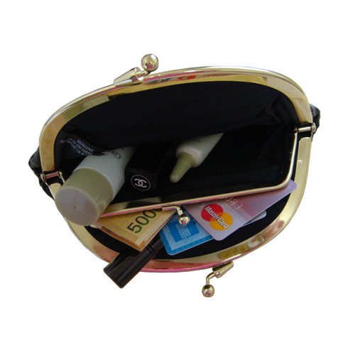 Genuine Eel Skin Cosmetic Case Pouch Makeup Case Round Pouch - Picture 15 of 63