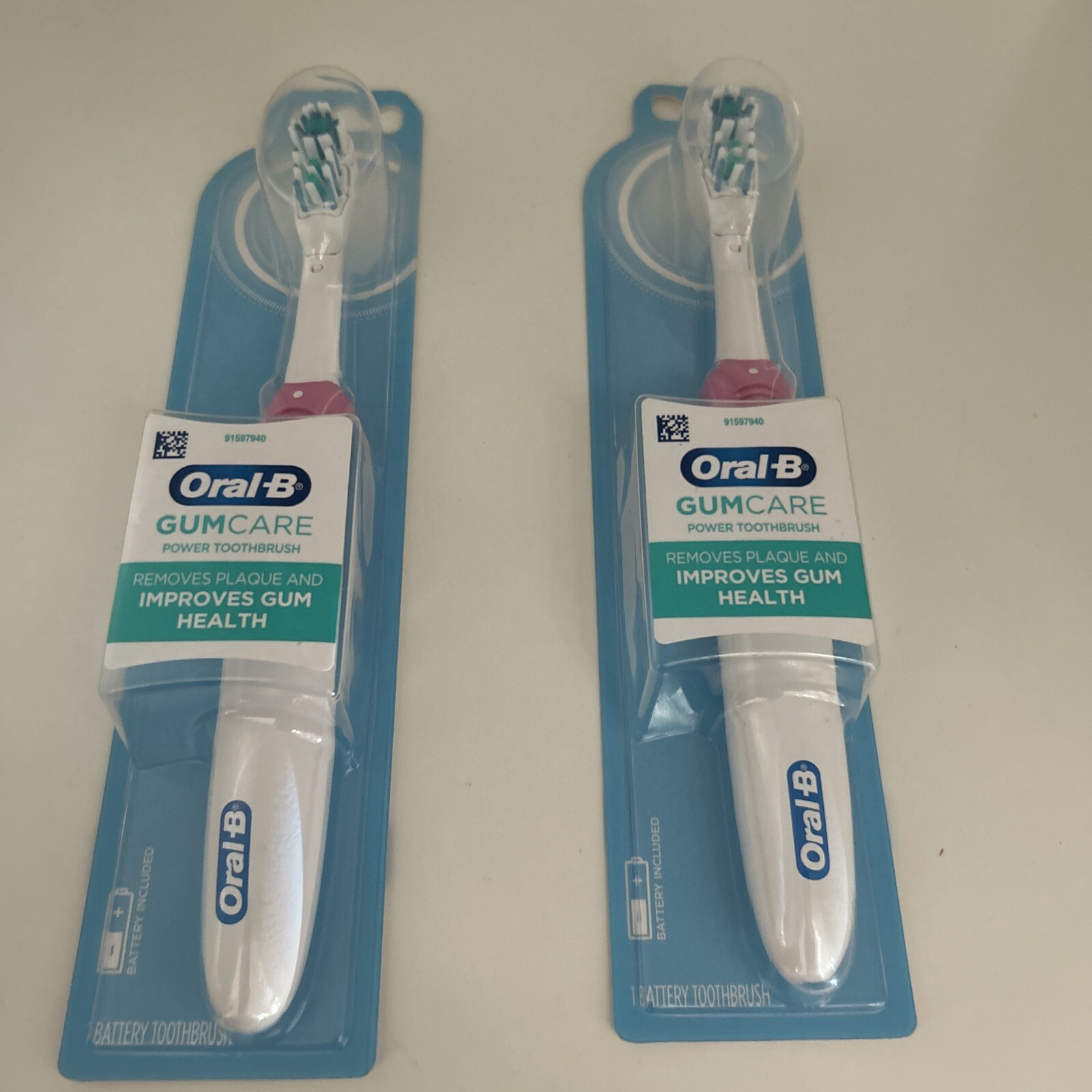2 Pack OralB Battery Powered Toothbrush Gum Care, 69055126714 eBay