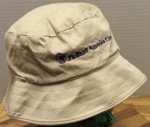 beige bucket condition hat holland america adult line very