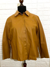 Venezia Women Brown Leather Jacket Size 22/24