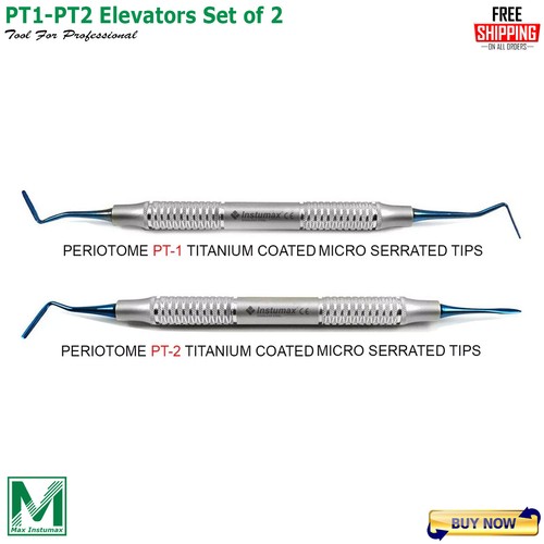 Dental Tooth Extraction Instruments Elevators Root Tip Gum Tissue Extracting Kit - Picture 11 of 14
