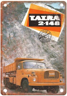 Vintage 1978 Tatra 2-148 Automobile Ad Reproduction Retro Look Metal Sign A1255