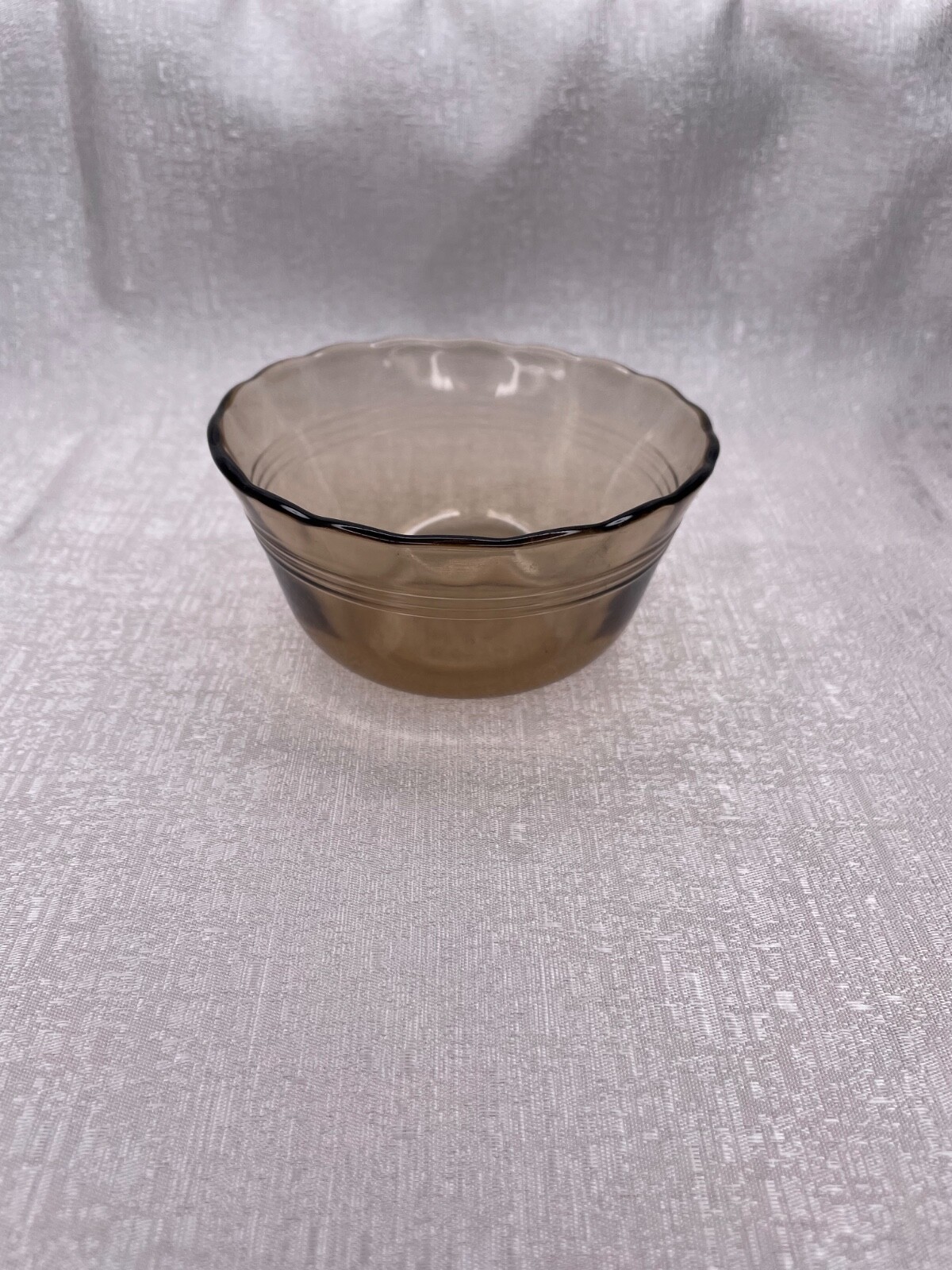 Vintage Pyrex Amber Custard Glass Serving Bowl