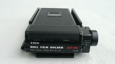 TOYO 67/ 45 roll film back (6x7cm 6x7 holder for 4x5' TOYO camera