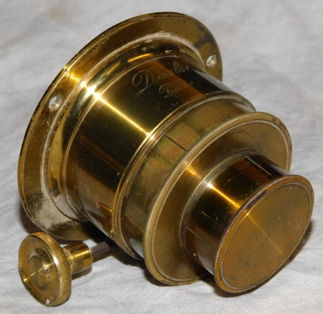 ANTIQUE ACHROMAT LANDSCAPE lens f8 350mm large format