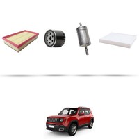 Hoffcar Set Service - 4 Filter FüR Jeep Renegade (Bu) 1.0 T-Gdi 88Kw Von 2018