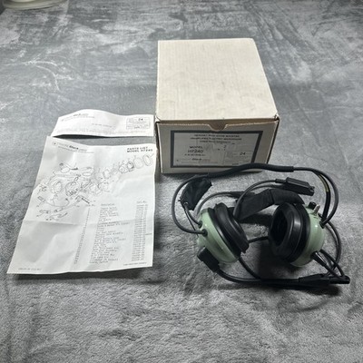 David Clark Model H7240 Vox Headset w/Boom Mounted M-77 Electret Microphone
