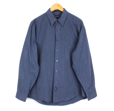 GANT Fine Broadcloth Herren Hemd Gr.L Regular Fit Blau Gestreift Baumwolle
