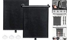 Sfee Car Window Shade for Side Windows, 2 Pack Sun Shade Retractable for Car