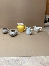 Vintage Creamer Lot Mayer Restaurant Ware Pidgeon Forge 5 Pieces