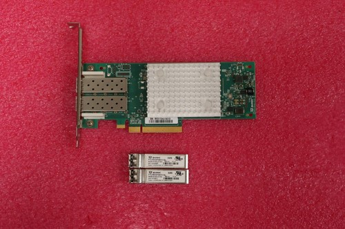 Qlogic Marvell QLE2742-SR With 2X 32GB SFP FC PCI-e HBA - Picture 1 of 4