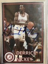 Alabama Basketball Derrick McKey Signed card 