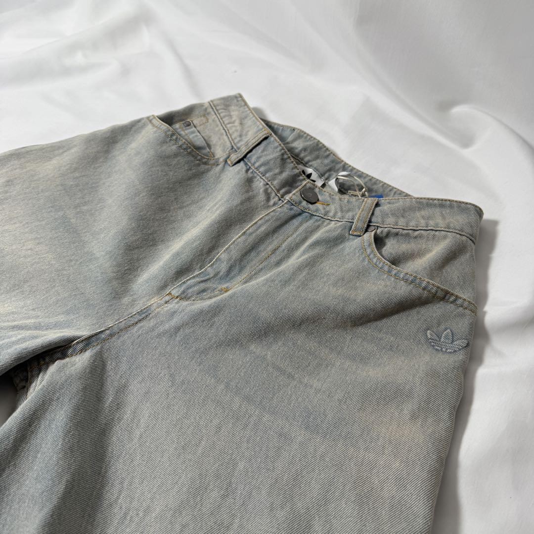 Adidas Women S Denim Zip Pant Pants 28 Jx9210 Limited
