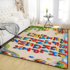 Kids Alphabet Play Mat Educational Learning Rug Colorful ABC Floor Mat