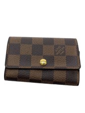 LOUIS VUITTON Multicles 6 Damier Ebene Leather BRW All-over Pattern Men's