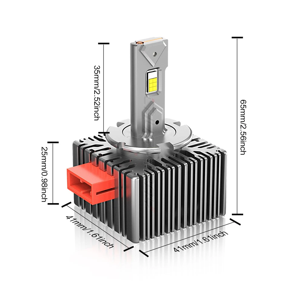 For Chevrolet Equinox 2016-2021 D5S LED Headlight Bulb High Low Beam Xenon HID - Image 2 of 4